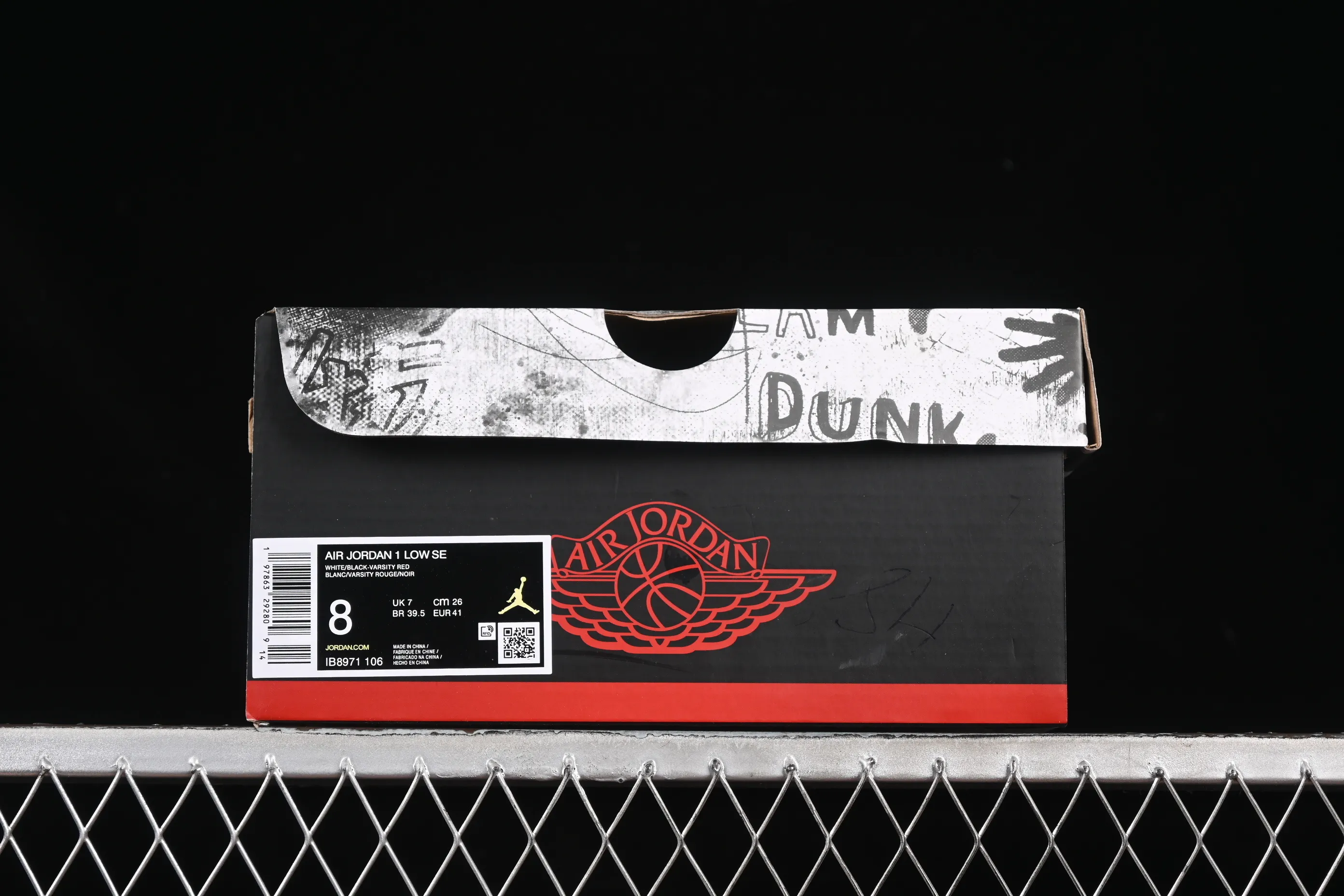 All categories Air Jordan Jordan series basketball shoes Air Jordan 1 Low G version pure original Air Jordan 1 Low "White Black Gym Red" AJ1 Joe 1 black toe 2.0 low-top cultural casual sneakers IB8971-106